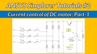 Current control of a DC motor using hysteresis block in ANSYS Simplorer Tutorial 2 [upl. by Demb93]