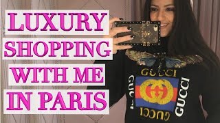 Paris Luxury Shopping  Chanel Louis Vuitton Hermes Gucci [upl. by Brenda]