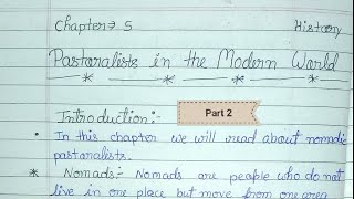 Class 9 history chapter 5 Pastoralists in Modern world with notes part 2 [upl. by Enaek]