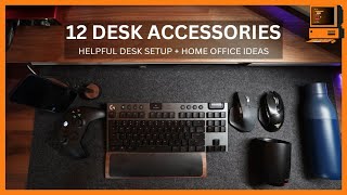 12 Awesome Desk Accessories That I Love  Helpful Ideas For Your Desk Setup  Office Space [upl. by Dichy]