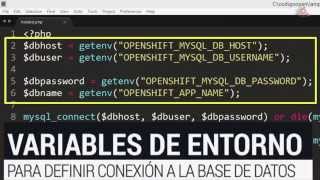 12 Curso de OpenShift Usar Variables de Entorno [upl. by Esserac]