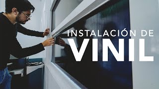 Cómo Instalar Vinil en Vidrio  Rotulación  Arturo Mendez [upl. by Yenaj]