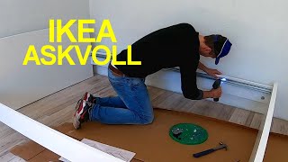 Timelapse  IKEA Bed Askvoll Assembly [upl. by Aihsat953]