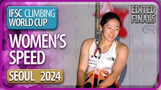 IFSC World Cup  Speed Finals  Seoul  Women’s  2024 [upl. by Llenol726]