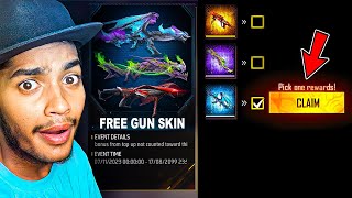 CLAIM 1 GUN SKIN ✅ FREE FIRE [upl. by Aiuqcaj277]