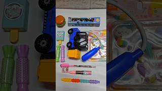 back to school shopping car lamp eraser set pen magic box stationery videos stationery shorts [upl. by Avuha]