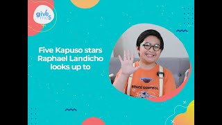 Give Me 5 The Kapuso stars Raphael Landicho looks up to [upl. by Durwyn]