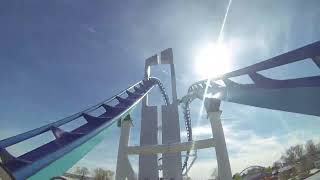 Cedar Point GateKeeper Roller Coaster Right Side POV [upl. by Airak]