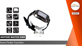 Smartwatch GSM  Mediatech  MOTIVE WATCH GSM MT853  EN [upl. by Fleda]