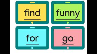 Dolch Sight Words Pre Kindergarten 40 words [upl. by Stoecker]