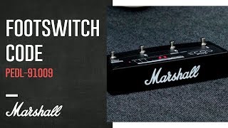 Marshall PEDL91009  Footswitch Code Tutorial [upl. by Nodnil272]