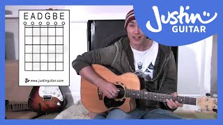 Names Of Open Strings Guitar Lesson BC133 Guitar for beginners Stage 3 [upl. by Godderd]