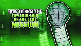 HOW TO BEAT THE DESTRUCTION OF THE LEAF BOSS MISSION AND GET THE DEATH GOD MASK IN SHINOBI STRIKER [upl. by Nivloc]