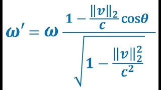 Relativistic Doppler Effect [upl. by Etterb]