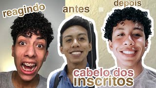 REAGINDO ao CABELO DOS INSCRITOS 1 [upl. by Trainer]