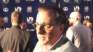 Andy Garcia red carpet interview at world premiere of quotMagic City Memoirsquot [upl. by Filia]