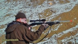 Hunting Red deer with 2506 rifle for venison recovery in New Zealand part 73 [upl. by Oiramed]