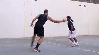 Blake Griffin Gets Schooled by NYC Handball Legend [upl. by Eedrahs53]