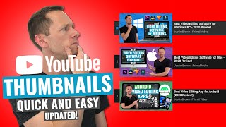 How to Make a YouTube Thumbnail  Quick and Easy [upl. by Fields]