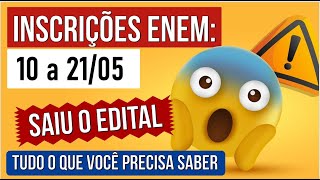 TUDO SOBRE A INSCRIÇÃO ENEM 2022 10 a 2105 Veja as Datas Regras e Como se Inscrever [upl. by Einneg]