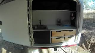 Runaway teardrop camper galley build [upl. by Mccullough]