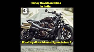 Top 5 Best Harley Davidson bikes in India 2023 [upl. by Zaccaria950]