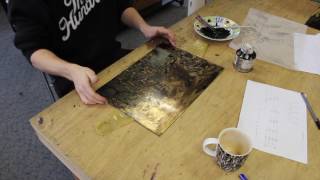 The Etching Process Adding an Aquatint [upl. by Nahgeam501]