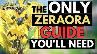 NEW ZERAORA Detailed Guide  Pokemon Unite Season 13 [upl. by Laddy]