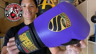 Superare S50 Italian Boxing Gloves REVIEW BEAUTIFUL LEATHER AND COMFORT BUT NEEDS SOME TWEEKS [upl. by Erdnua21]