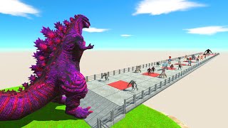 Shin Godzilla Purple Breath Updated vs Team King Kong  Animal Revolt Battle Simulator [upl. by Erik494]