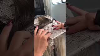 Balayage tutorial balayagehaircolor balayage balayagetutorials balayagebeige blonde [upl. by Hosbein]