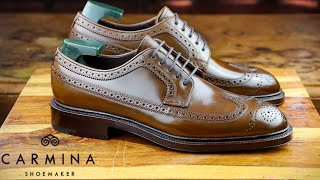 Review Series CARMINA Shell Cordovan Longwing Blucher 532 Detroit The Shell Cordovan Standard [upl. by Barbaresi]