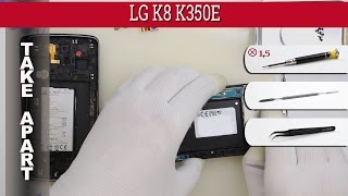 How to disassemble 📱 LG K8 K350 Take apart Tutorial [upl. by Hoffmann265]