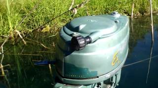 1953 Elgin 55hp outboard motor [upl. by Dabney658]