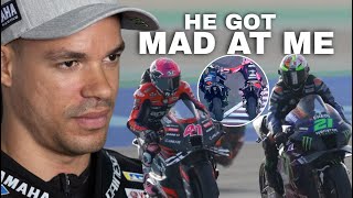 ANNOYED Franco Morbidellis Reaction to Aleix Espargaros Clash in Lusail Qatar MotoGP Practice [upl. by Backer]