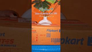 Flipkart finds 12 pieces diya in rs 100 shorts [upl. by Airym108]