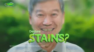 Polident Educational Video  How to Prevent Denture Stains 15s English [upl. by Fellner]