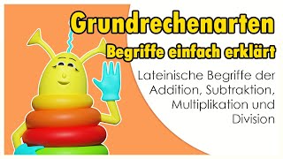 Begriffe der Grundrechenarten  Mathiki [upl. by Annoerb]