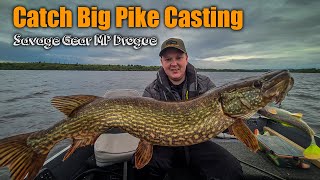 Best way to cast for big pike on big lakes  Savagegear Drogue [upl. by Anitsugua]