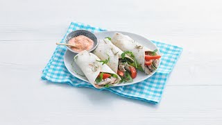 Wrap met makreel tomaat en rucola  Allerhande [upl. by Annunciata]