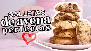 GALLETAS DE AVENA Y CHOCOLATE PERFECTAS  AnnasPasteleria RecetasQueNoFallan [upl. by Siurad]