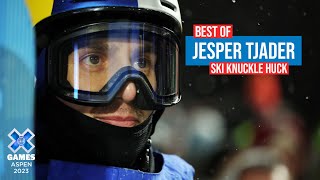 BEST OF Jesper Tjader Ski Knuckle Huck  X Games Aspen 2023 [upl. by Ahsiekam]