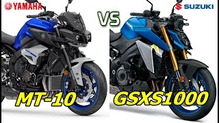 Yamaha MT10 vs Suzuki GSX S1000 Comparison TM [upl. by Stanly228]