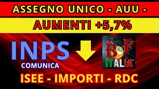 ASSEGNO UNICO AUMENTI DAL 1° GENNAIO 2024 [upl. by Nonahs905]