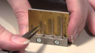 Bergeon Watchmakers Watch Hand Measuring Gauge [upl. by Symer389]