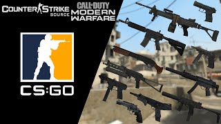 CS Source  CSGO Weapons Variants in MW2019 MWII MWIII Anims [upl. by Rozina256]