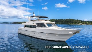 QUE SARAH SARAH 76’ 5” 2329m Symbol 1998 Available for Sale [upl. by Tolland]