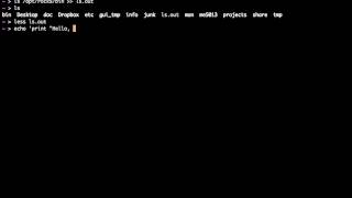 Basic UNIX Commands  Pipes amp Redirects [upl. by Llenroc]