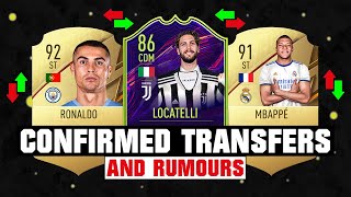 FIFA 22  NEW CONFIRMED TRANSFERS amp RUMOURS ✅😱 ft Locatelli Ronaldo Mbappe etc [upl. by Beare633]