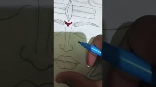 Shree Ram Drawing art drawing shorts viral 🚩🚩😯🧡 [upl. by Anaahs466]